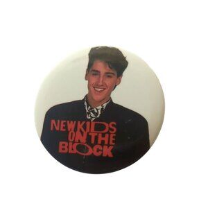 Vintage New Kids On The Block  Jonathan Knight Pinback Button Pin 1980s
